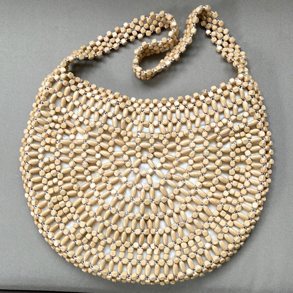 The Sak Wooden Beaded Boho Handbag